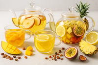 Fruit infusions (apple, mango, lemon, tropical fruits, etc.)