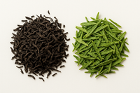 Black Tea Leaves / Green Tea Leaves (depending on the blend) 